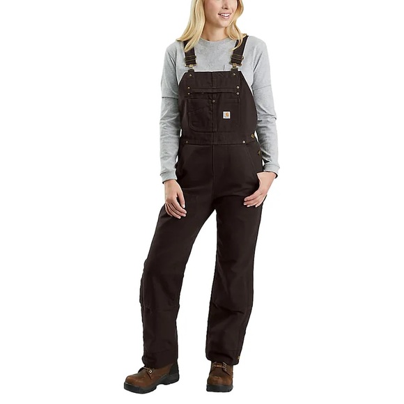 Carhartt Denim - Carhartt Relaxed Fit Washed Duck Insulated Bib Overall